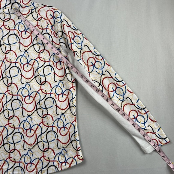 Pebble Beach Dry Luxe Performance 1/4 Zip Womens Medium Long Sleeve Golf Tennis - Picture 12 of 14